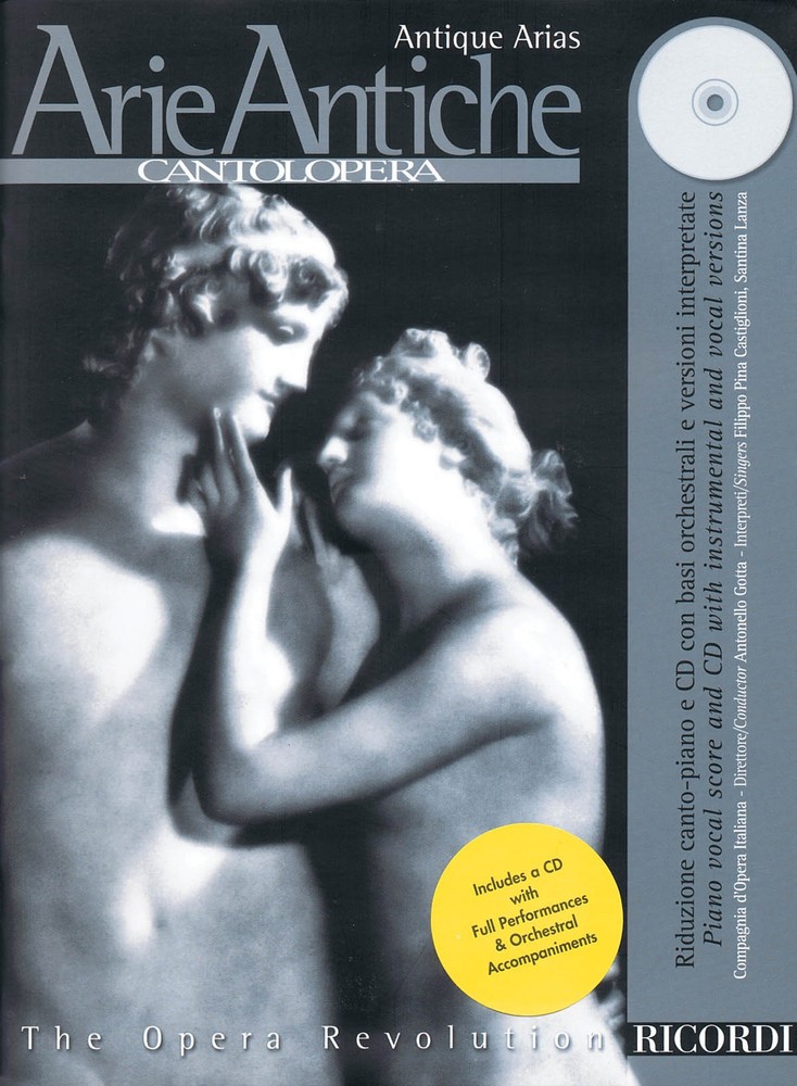 Cantolopera Antique Arias for Vocal Piano Opera Sheet Music Ricordi Book CD Pack