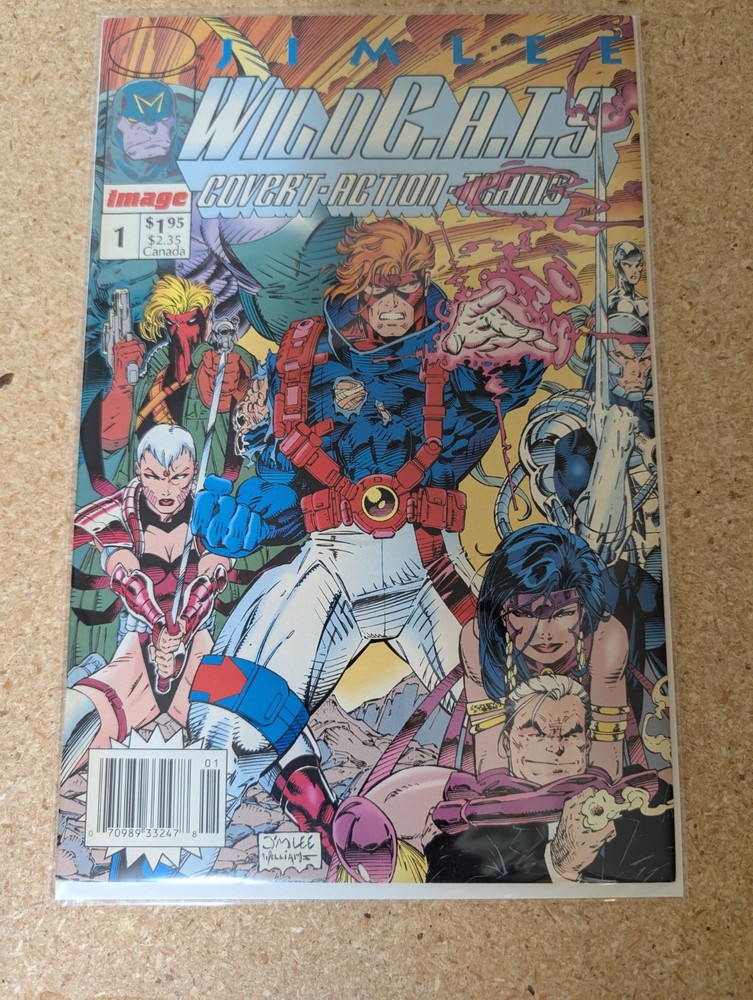 WILDCATS #1 (Image Comics 1992) -- Jim Lee -- NEWSSTAND Variant VF/NM