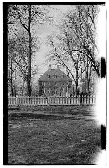 Williamsburg Virginia William and Mary College President's House 1900s Yard