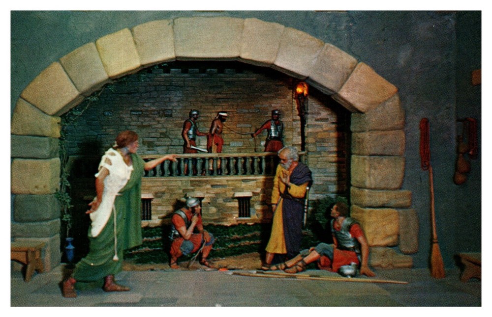 Silver Springs FL Florida Scene from Prince of Peace Memorial Chrome Postcard