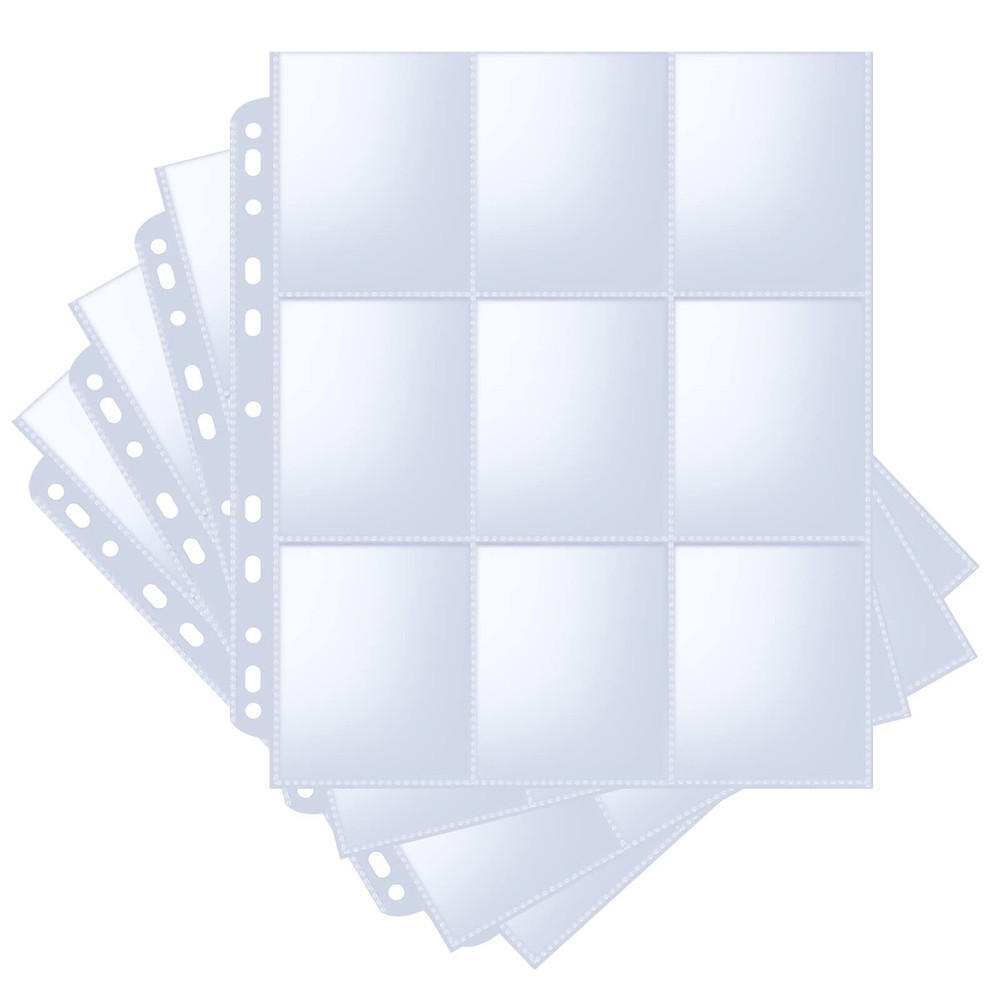 Fabmaker 36pack Trading Card Sleeve, Holds 648 Cards, 9 Pocket Card Sleeves B...