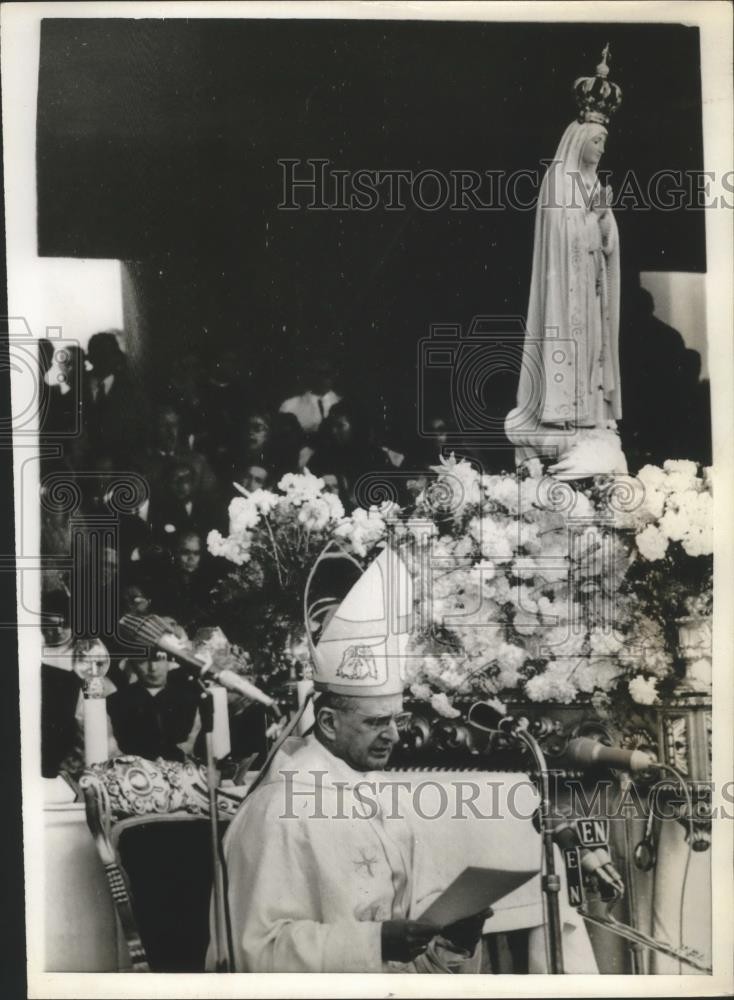 1967 Press Photo Pope Paul VI speaks to Fatima Pilgrims at Fatima Portugal