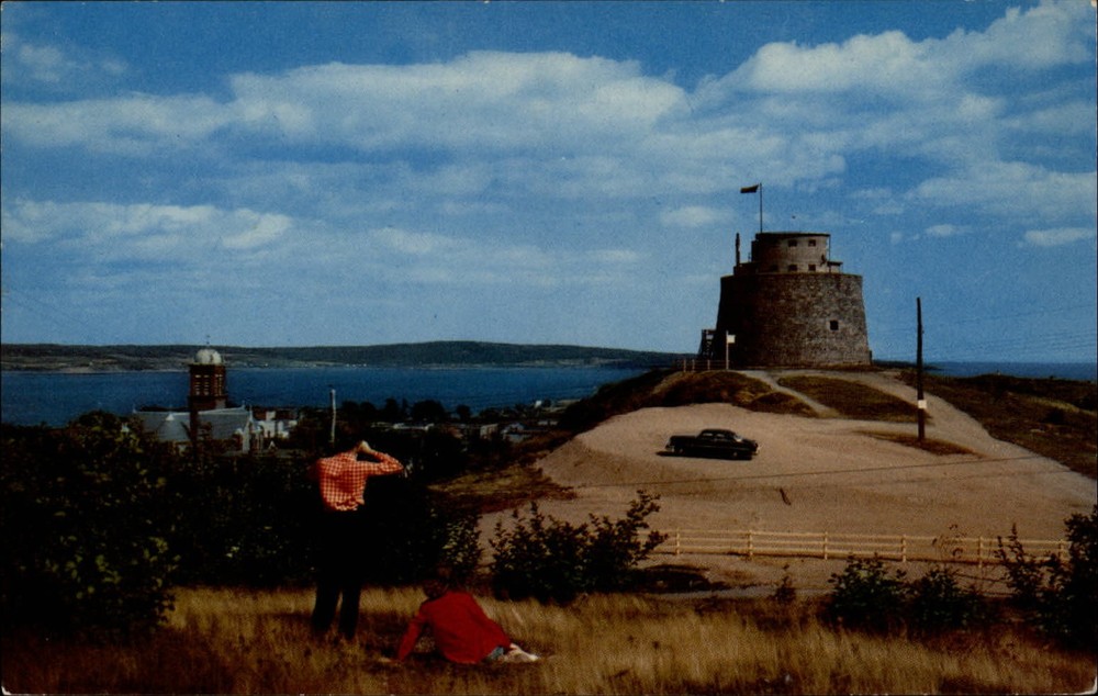 Martello Tower Lancaster New Brunswick Canada ~ 1950-60s vintage postcard