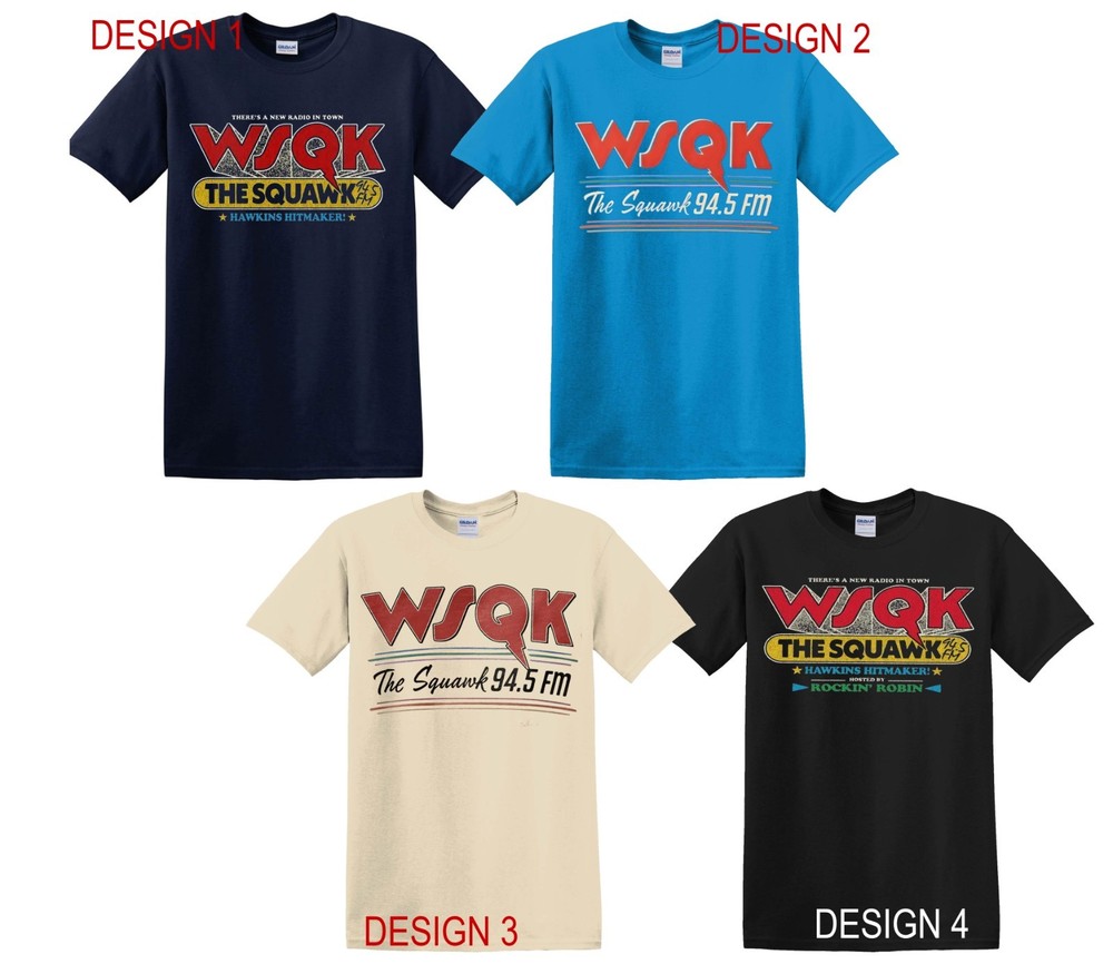 WSQK The Squawk Radio T-Shirt, 94.5 FM Parody Tee, FAST SHIP