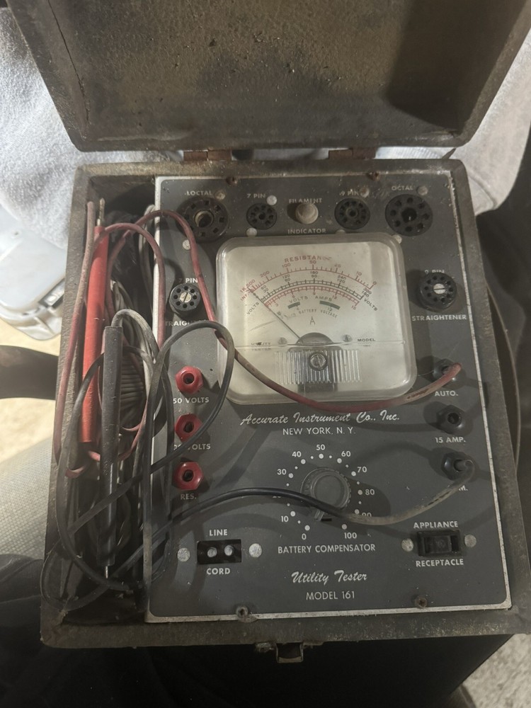 Vintage Accurate Instrument Co Model 161 Utility Tester Untested Working Condition Unknown-image