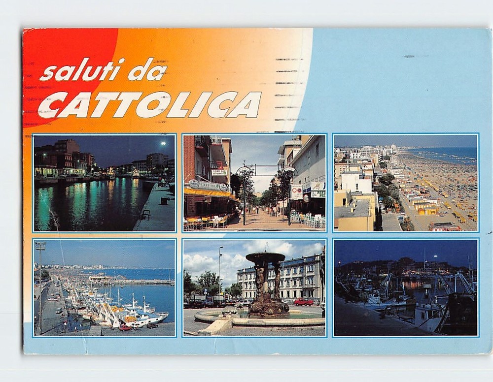 Postcard Saluti da Cattolica Italy