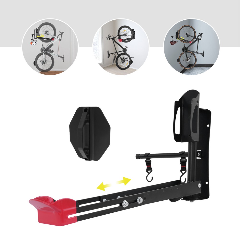 Wall Mount Vertical Bike Storage Rack for Garage Organization
