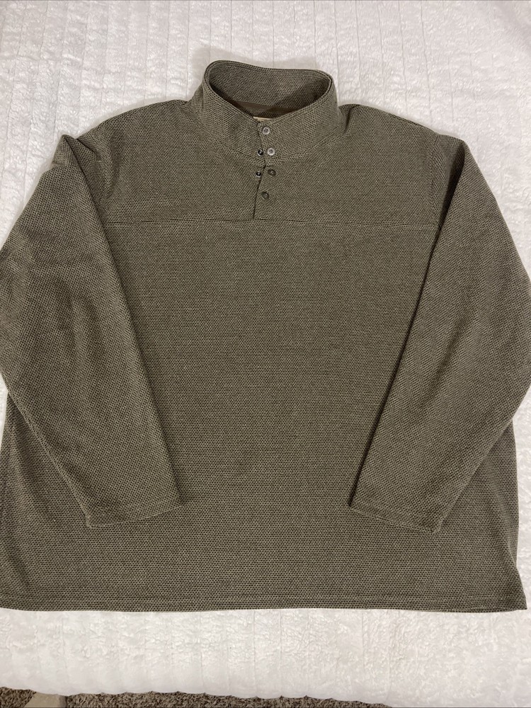 Red Head Brand Co. Sweater Pullover Mens Size 3XL Brown Collared Fleece
