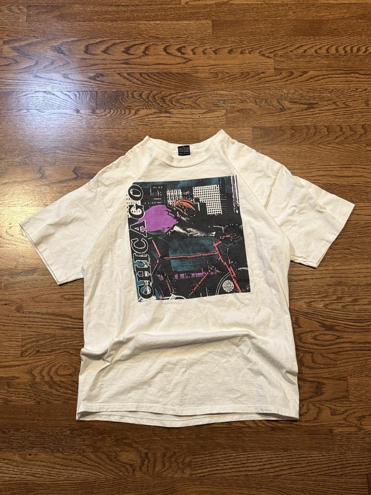 Vintage 90s Chicago Graphic T-Shirt | Made in USA | Superweight Tees XL”