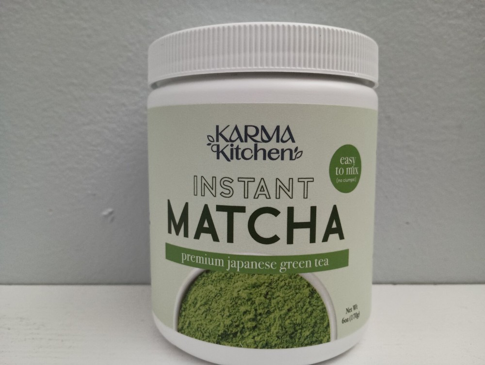 Karma Kitchen Instant Matcha 6 Oz Premium Japanese Green Tea