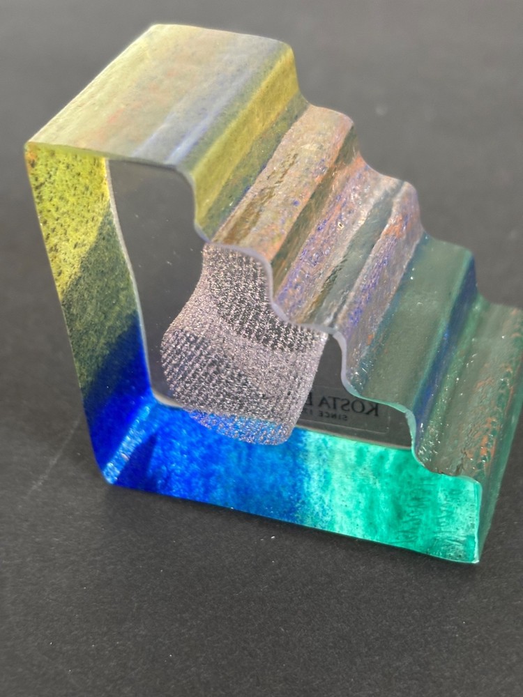 Kosta Boda Mini Glass Sculpture “Entrance” by Bertil Vallien, Sweden
