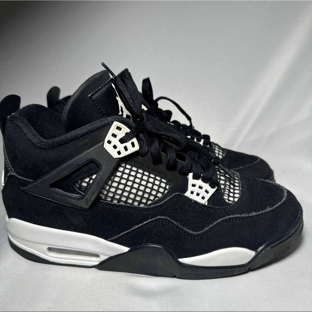 Size 10 - Nike Air Jordan 4 Retro White Thunder Men's Shoes