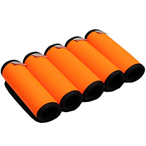 Neon Luggage Handle Wraps 5pcs Set with Bright Tags