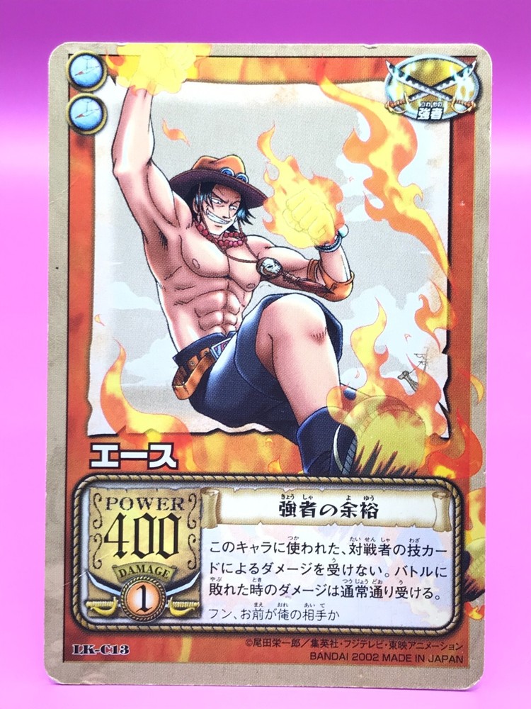 Ace One Piece Bandai Japan Rare No.C43 Trading Card Fast Shipping-image