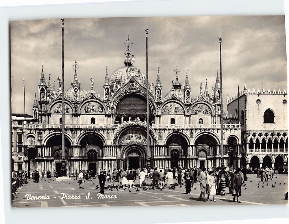 Postcard Piazza San Marco Venice Italy