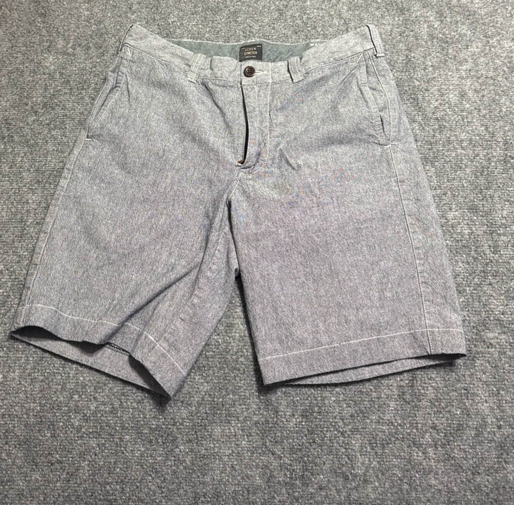 J.Crew Men's Gray Stretch Tech Shorts Size 31 Waist 10