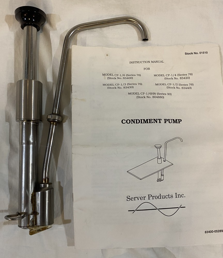 Server Condiment Pump Cp-1/6 83400 - Free Shipping + Geniune OEM