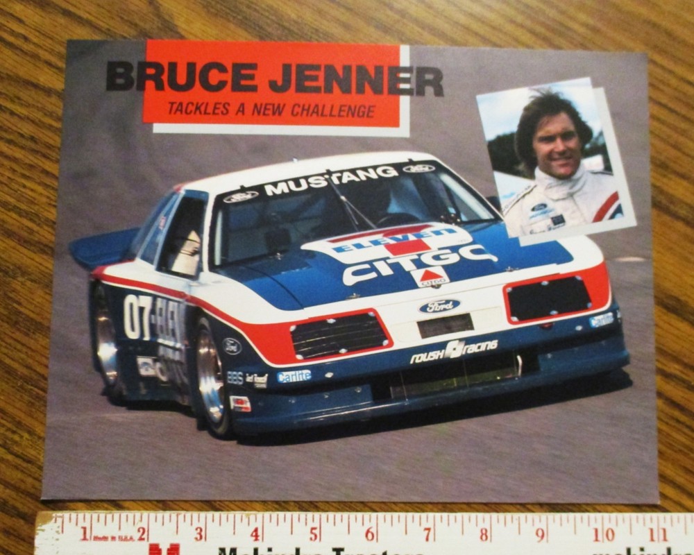 *Ford Mustang GTO Car IMSA Bruce Jenner Driver Roush Racing 07 Photo Card 8