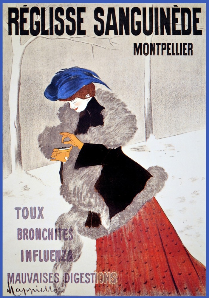 Reglisse Sanguinede Ad Decor Poster. Fine Graphic Art Design. Home Design. 3807