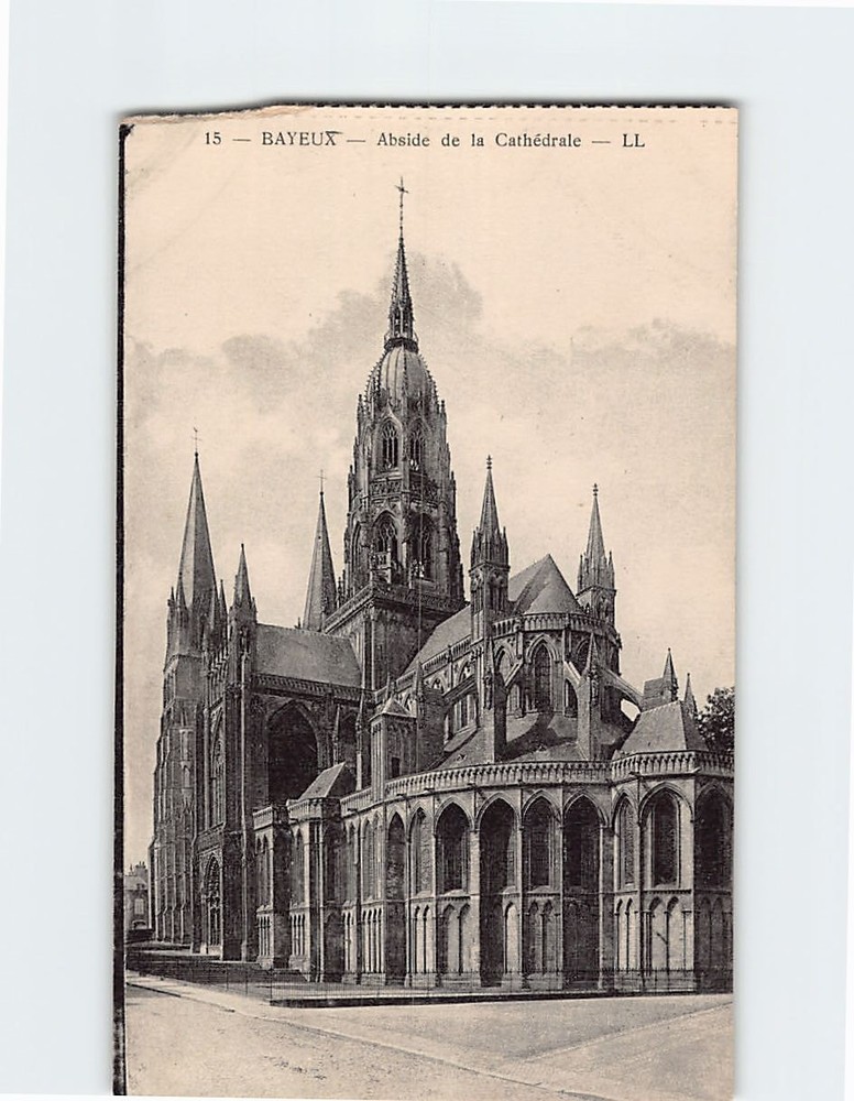 Postcard Abside de la Cathedrale Bayeux France