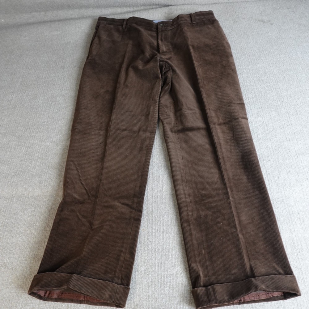 Polo Ralph Lauren Pants 40 x 30 Brown Corduroy Straight Cuffed
