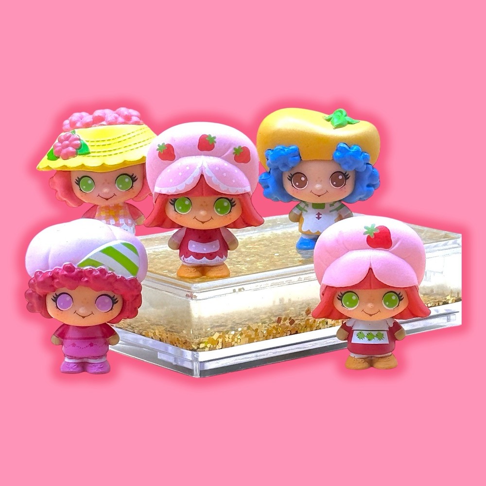 Ultra Rare Strawberry Shortcake Micro Figure + Friends TLS CheeBee! 5 Micros