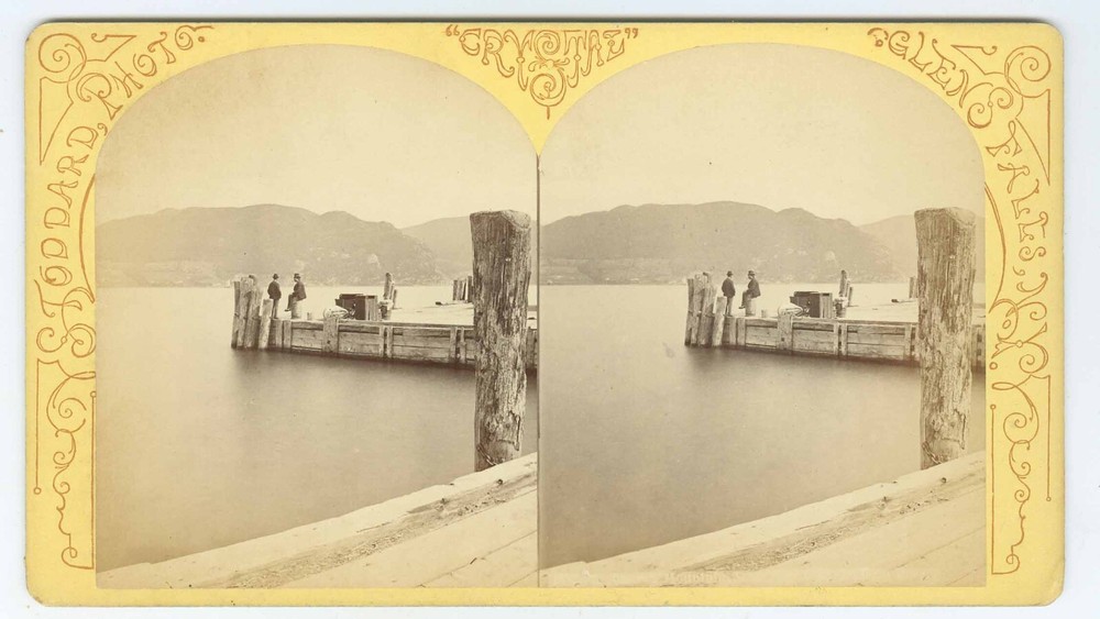 G1858~ NEW YORK – Breakneck Mountain on Hudson Stereoview – Ray Stoddard