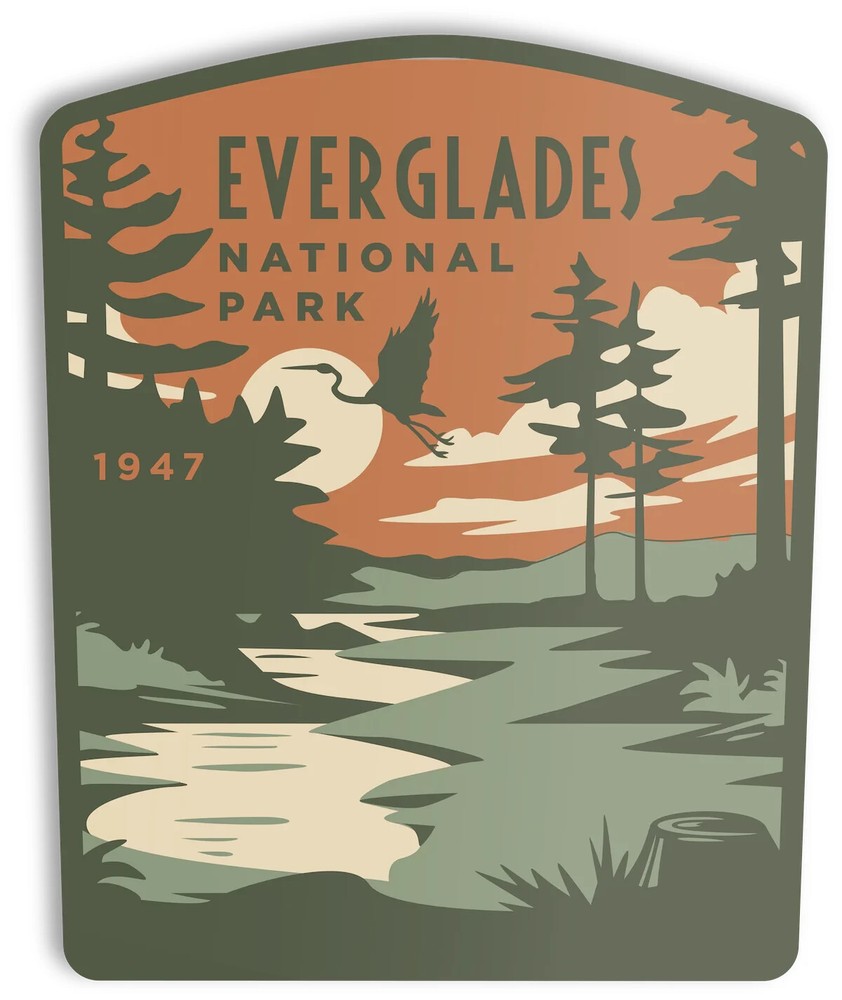 Everglades national park sticker weatherproof bumper vinyl decal
