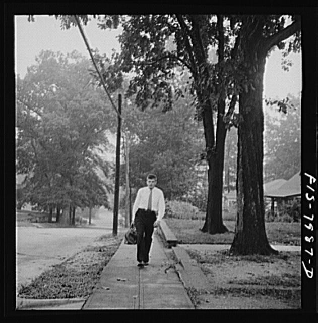 Photo:Washington DC George Camblair Leaving Home Early 1900s Street Scene