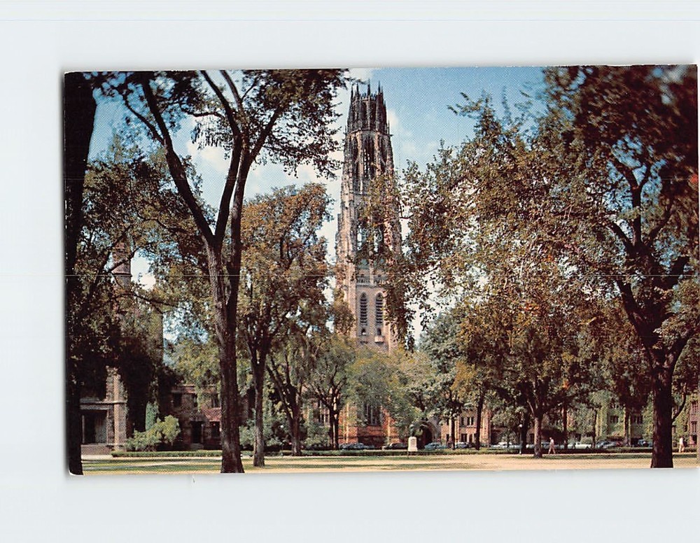 Postcard Harkness Memorial Tower Yale University Connecticut USA