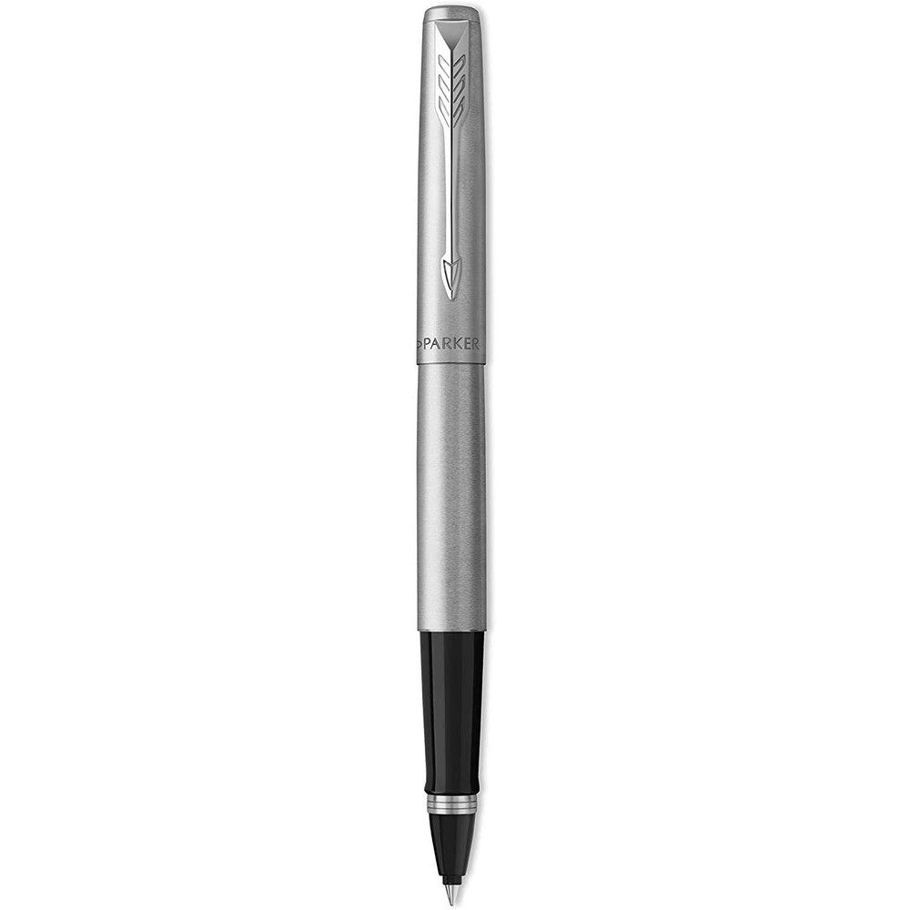 Parker Jotter Stainless Steel Rollerball Pen, Chrome Trim, Fine Tip, Black Ink