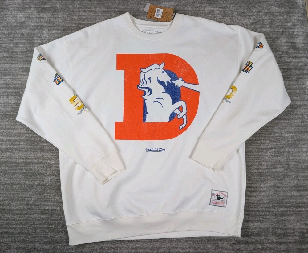 Denver Broncos VIP Champions Sweater by Mitchell & Ness NWT XXL  