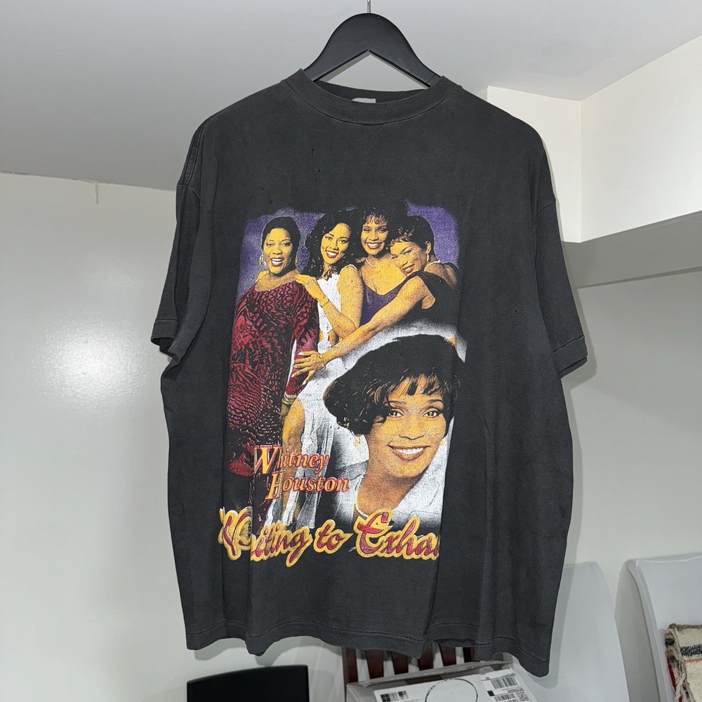 90s Vintage Waiting To Exhale Bootleg Raptee Shirt Size XL Whitney Houston Movie
