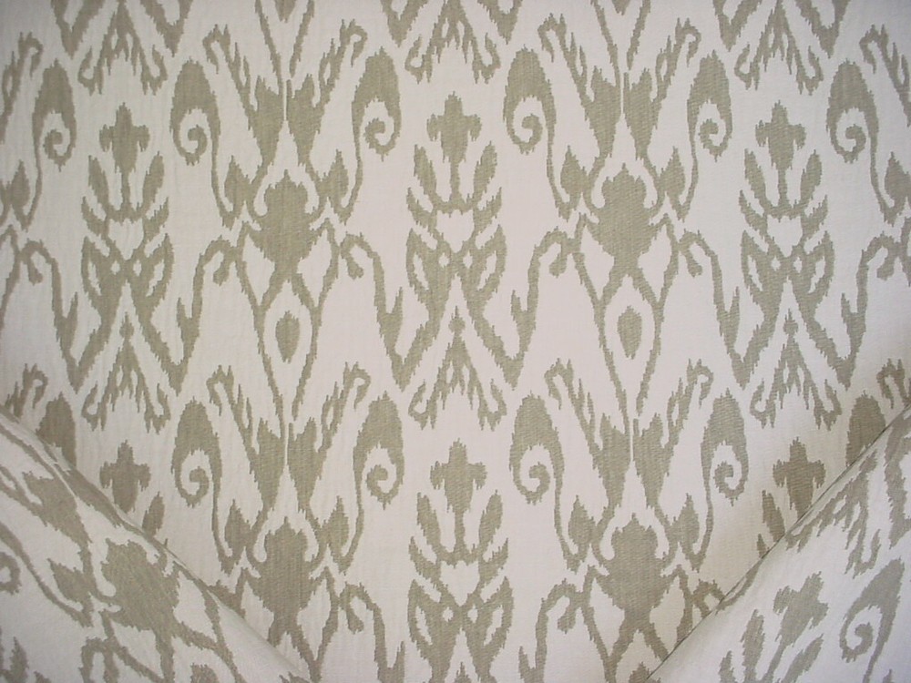 Ralph Lauren Ezra Flax Sandstone Ikat Damask Upholstery Fabric LFY68793F