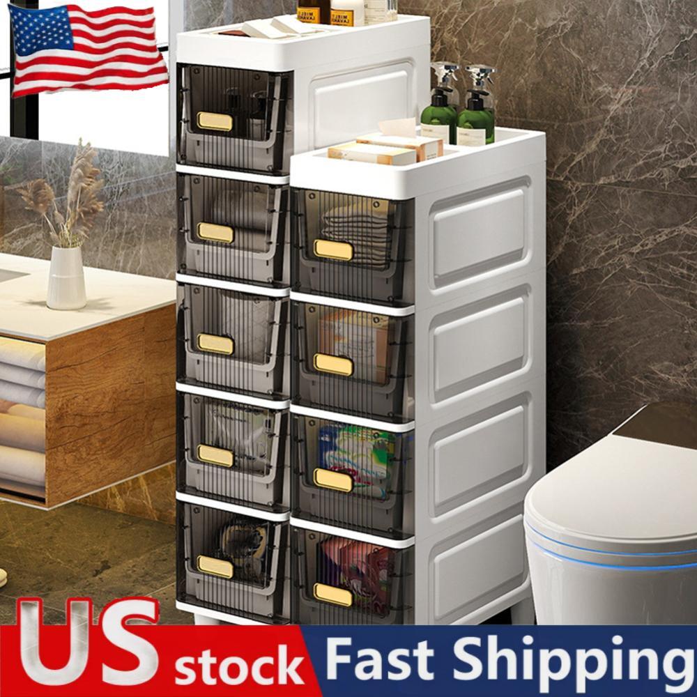 4/5 Tier Corner Shelf Storage Cabinet for Small Spaces Bedroom Bathroom