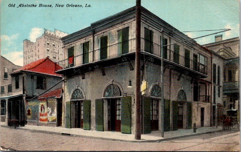 Vintage Postcard Old Absinthe House Bar New Orleans Louisiana LA            8217-image