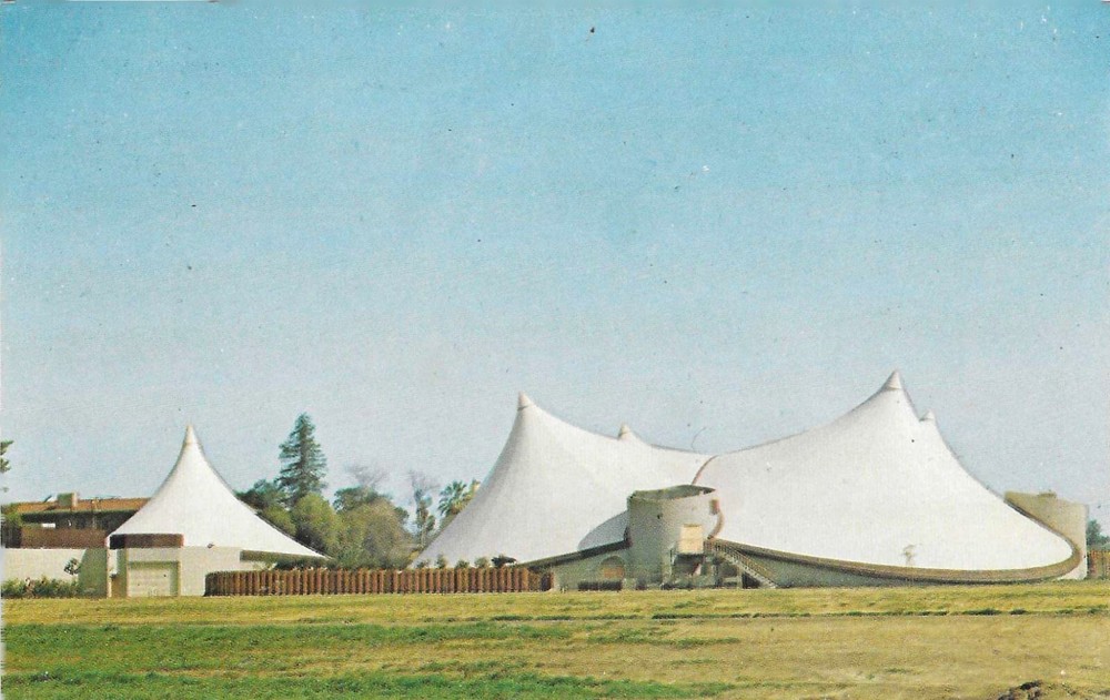 Vintage California Chrome Postcard La Verne College Super Tent