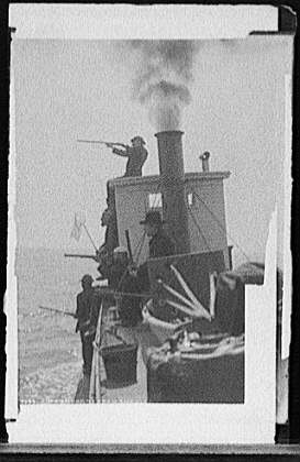 Duck shooting,Cleo,steamers,boats,Florida,FL,Detroit Publishing Company,1880
