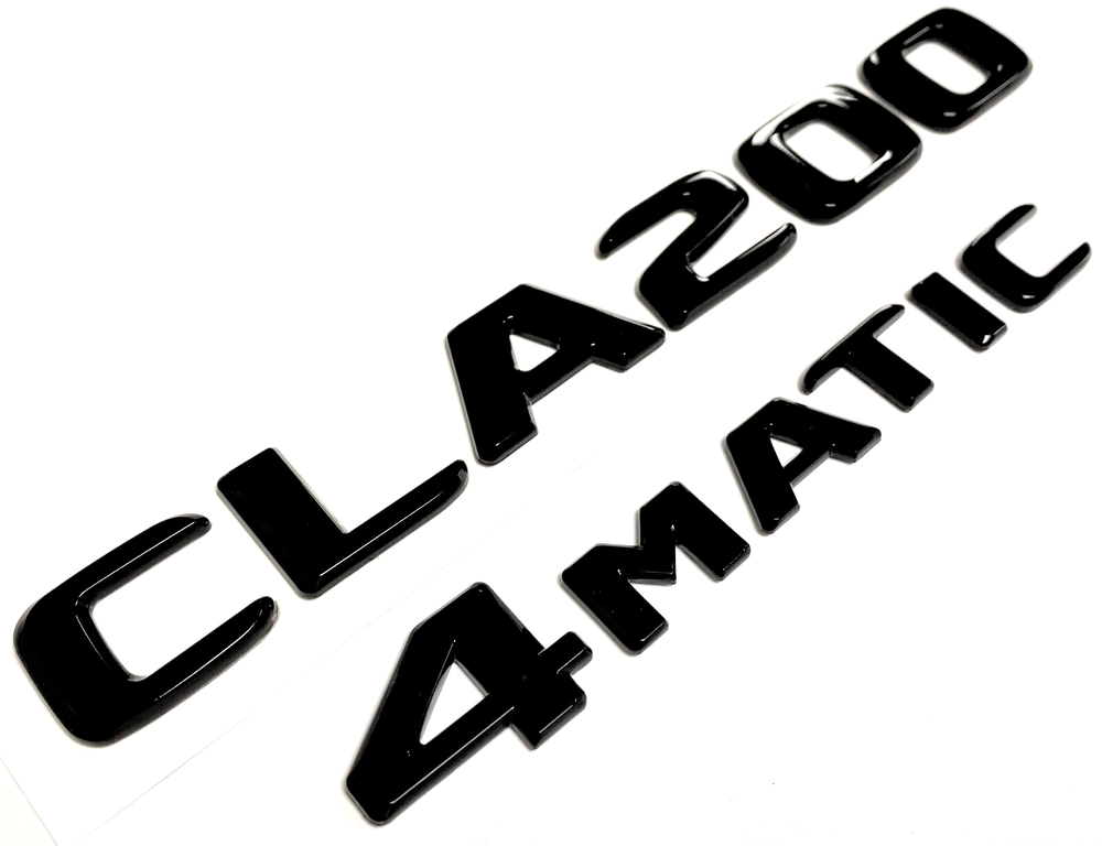 2 CLA200+4MATIC FOR MERCEDES REAR TRUNK EMBLEM BADGE NAMEPLATE DECAL NUMBER