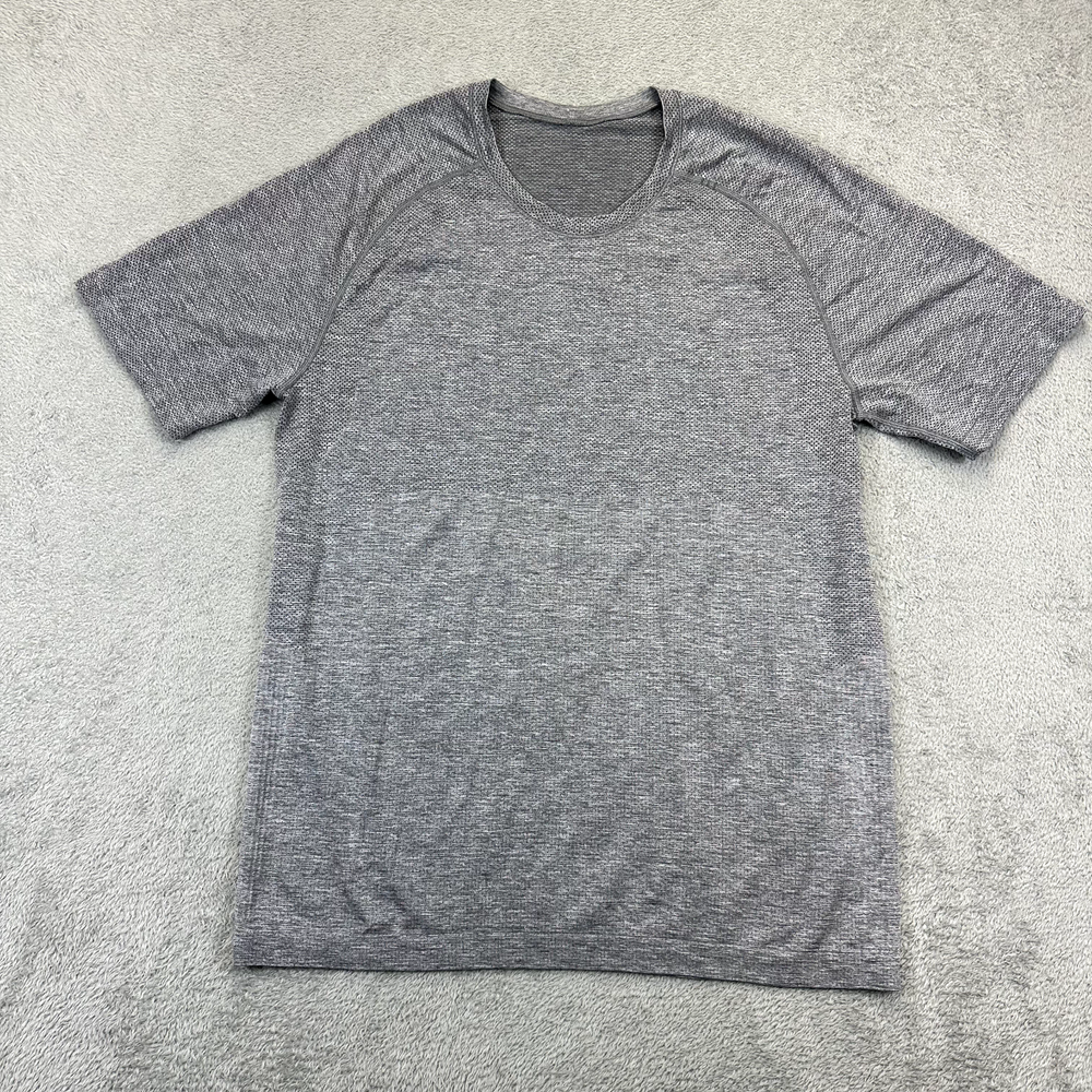 Lululemon Metal Vent Tech Short Sleeve Crewneck T-Shirt Running Mens M Gray