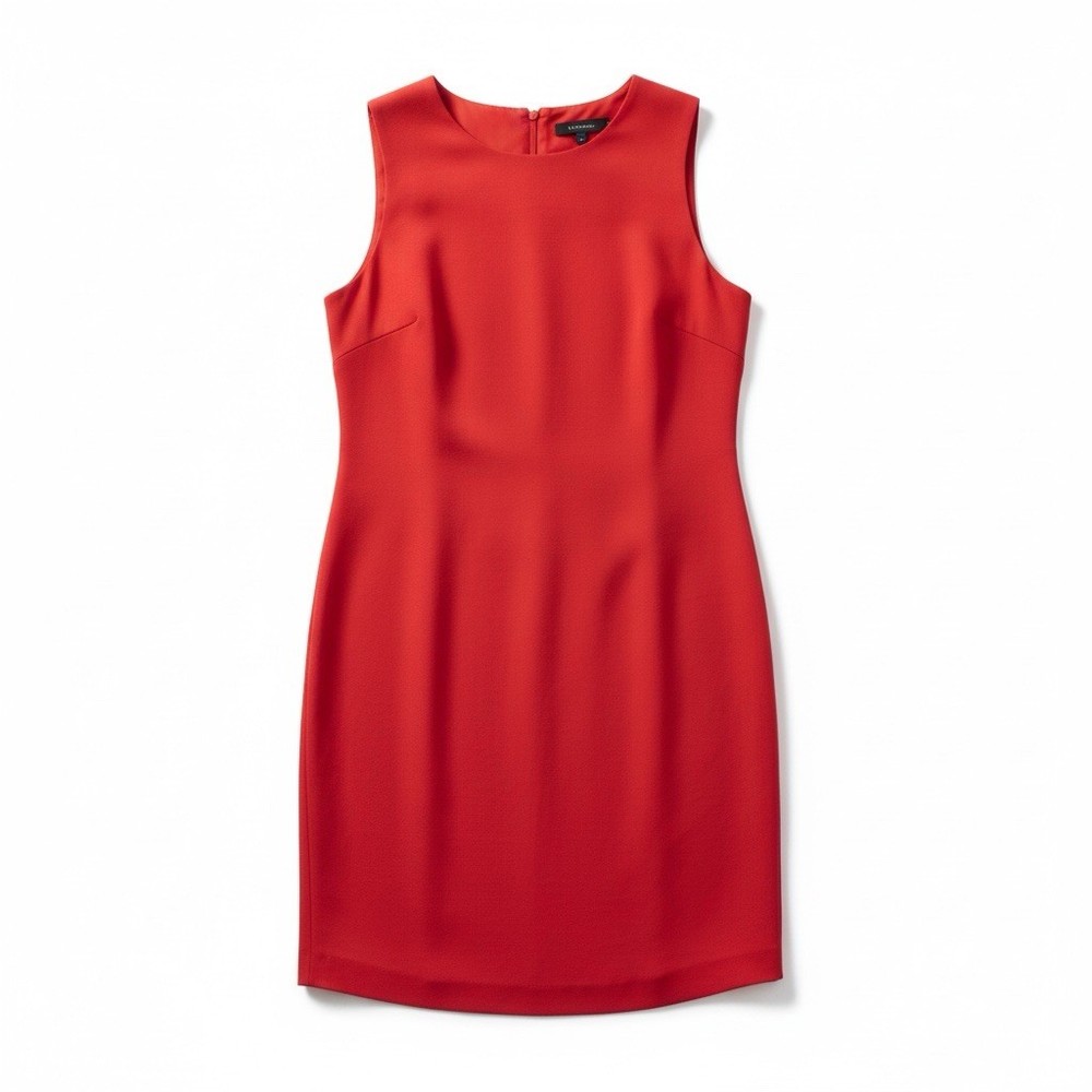 Anthropologie & Other Stories Paris Atelier Dress Women's 4 Sleeveless Red Chic