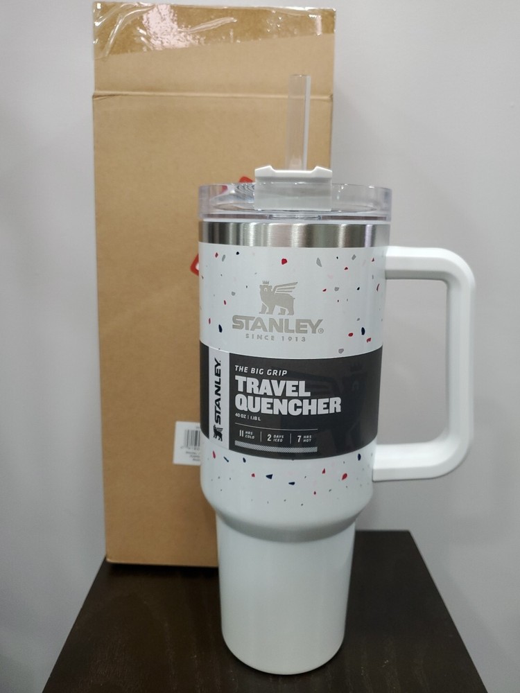 Stanley 40oz Big Grip Travel Quencher in Terrazzo Pearlescent  