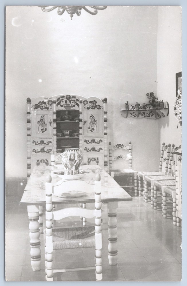 RPPC Mexico Taxco Casa Figueroa Kitchen Guerrero Real Photo Postcard
