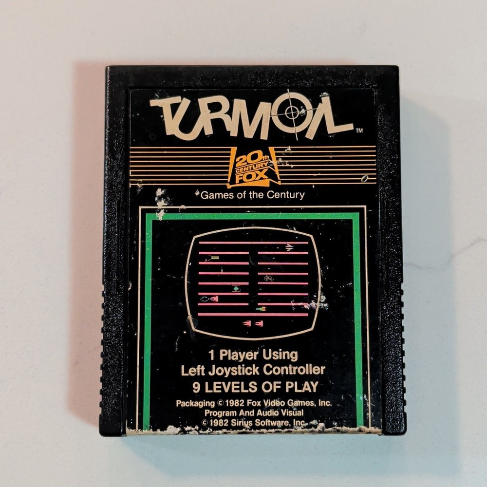 Turmoil (Atari 2600, 1982) Authentic Cartridge - Cleaned & Tested
