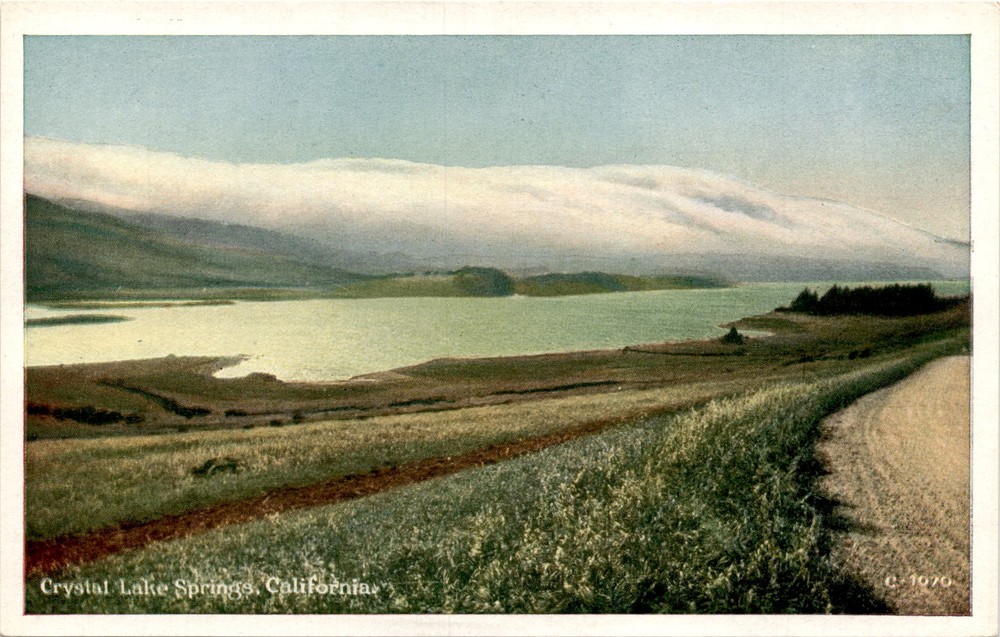 C-1070, Crystal Lake Springs, California, Pacific Novelty Co., San Postcard