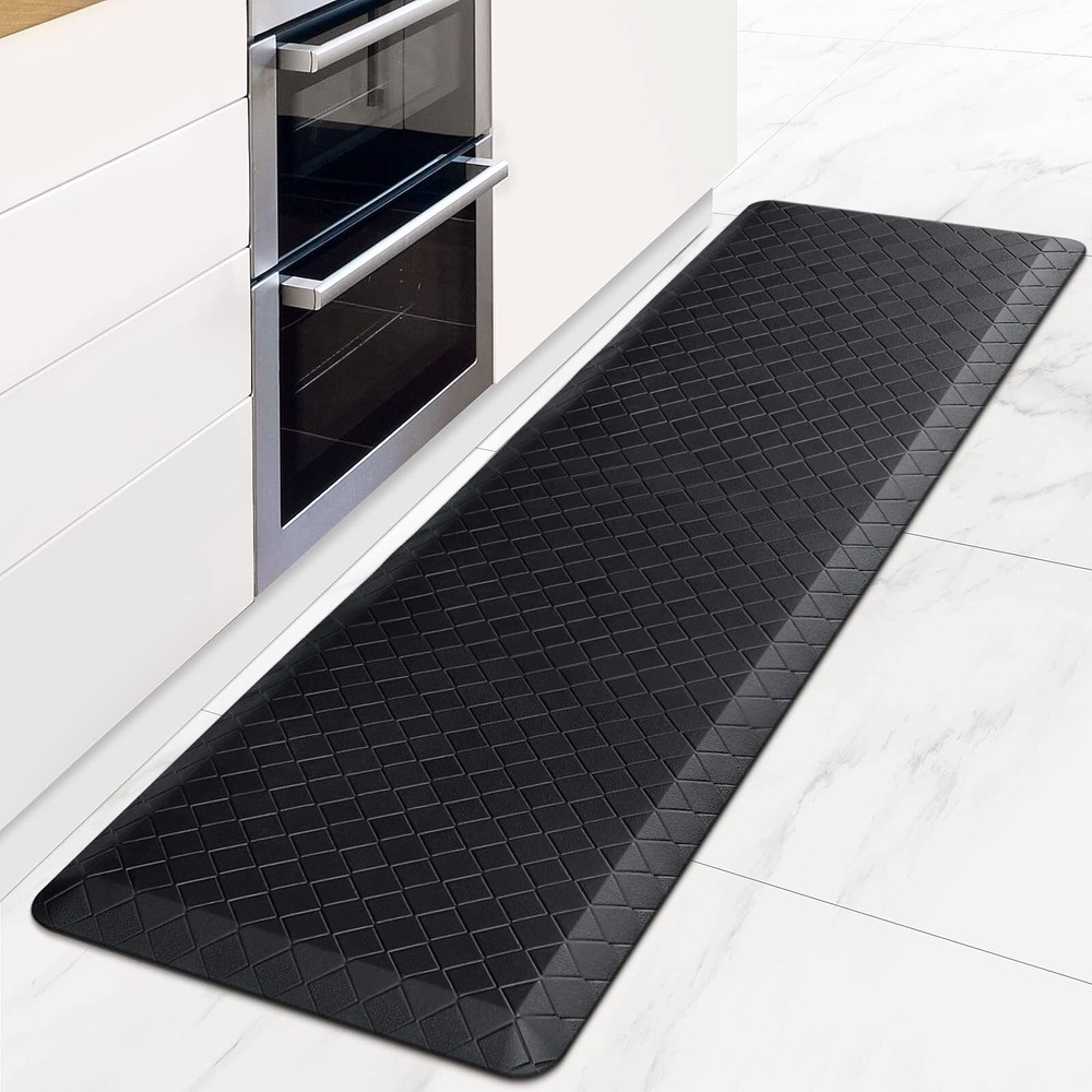 HappyTrends Kitchen Floor Mat - 4/5 Inch Thick Anti-Fatigue Kitchen RugWaterp...