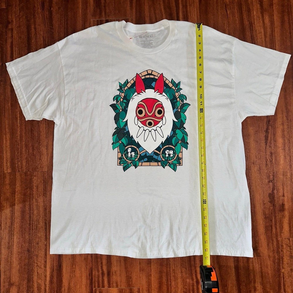 Size 2XL Studio Ghibli Princess Mononoke San Stained Glass T-Shirt