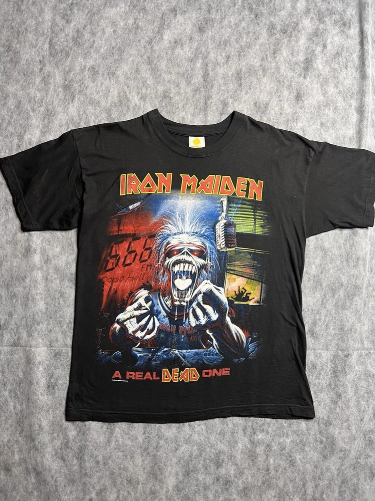 Vintage 1993 Iron Maiden A Real Dead One T-Shirt Size XL