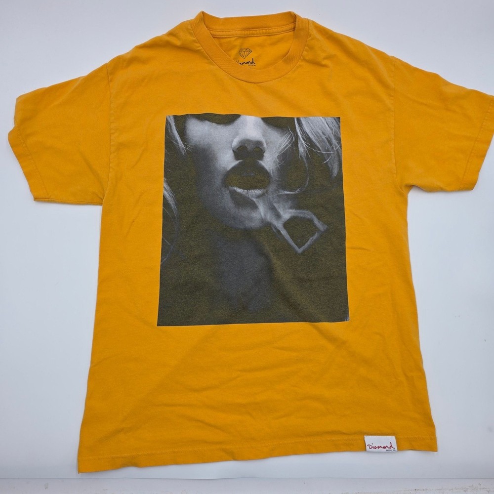 Diamond Supply Co. Smoke Rings Graphic Mustard Yellow T-Shirt