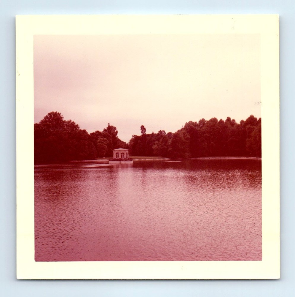 Old Vintage Square Color Photo FONTAINEBLEAU PALACE FRANCE  SNAPSHOT PIC